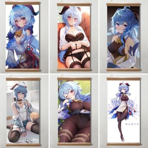 Genshin Impact Gan Yu Posters Game Posters Anime Posters Canvas Painting Wall Art Picture Decoration for Living Room Decor