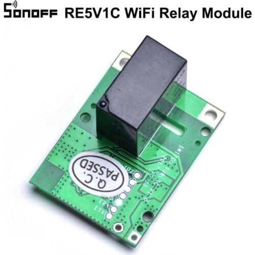 SONOFF RE5V1C - 5V Wifi Inching/Selflock Relay Module DIY Switch Dry Contact Output Inching/Selflock Modes For Smart Home