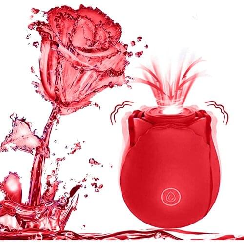 Rose Vibrators Sucking Powerful Vibator Clitoris Stimulation Vaginal Nipple G-Spot Massager Oral Masturbators Sex Toys For Women