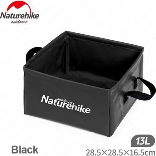 Naturehike 13L Portable Folding Bucket Collapsible Square Pack Sink Dish Wash Basin Water Container For Camping Hiking