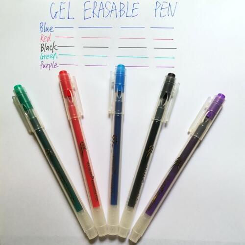 VCLEAR 0.7mm 5 Pcs Erasable Pen Unisex Magic Gel Pen Stationery Office School Supplies Friction Pen Cute Novelty Frixion Pen