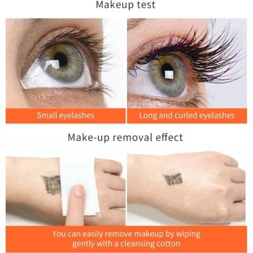 Flash Diamond Waterproof Silk Fiber Thick Lengthening Mascara No Clumping Smudge Proof Eyelashes Voluminous Eyelashes SK