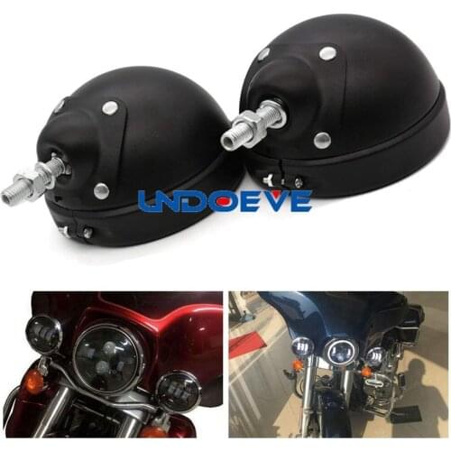Undoeve 4.5inch Housing Bracket Mount Ring Bracket For Auxiliary Fog Passing Light Lamp Motorcycle Touring Electra Glide