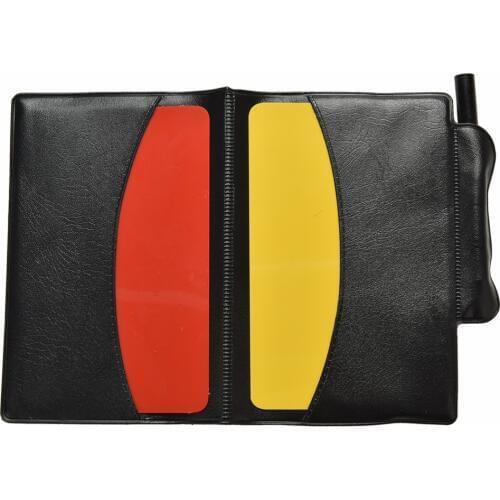 1PCS Hot Referee Red Yellow Card Pencil Notebook Holder Personalized Sheet Set Note Notebook