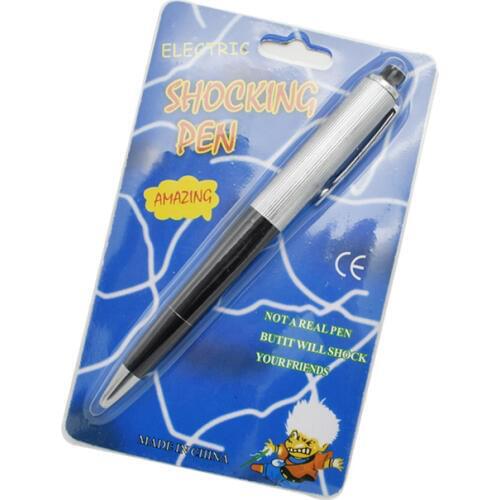 1pc hot sale creative fun prank toy joke shock pen whole person stationery toy