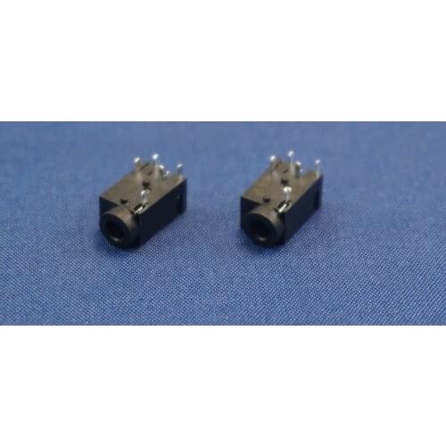 100pcs Phone Jack Diameter 2.5mm 5 pin audio socket for 4 pole earphone plug right angle through hole DIP type DC30V 0.5A