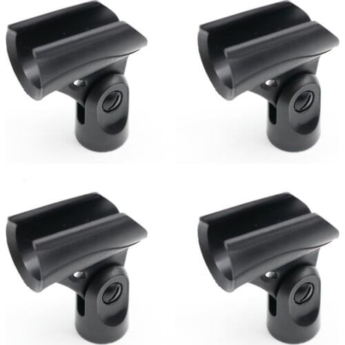 4x Microphone Clip Holder fits for Shure A25D, SM58, SM57 & other 3/4" inch mic