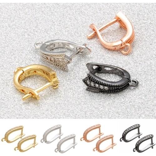 Gold Silver Earrings Hook Clasps Accessories For DIY Handmade Female Jewelry Making Discovered Earring Wholesale