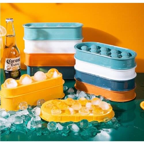 BPA Free Spherical Ice Cube Tray 13 Cubes Ice Cube Maker Mold With Lids For Ice Cream Party Whiskey Cocktail Cold Drink