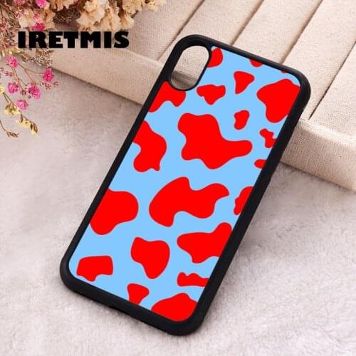 Iretmis 5 5S SE 2020 phone cover cases for iphone 6 6S 7 8 Plus X Xs Max XR 11 12 MINI Pro Soft Silicone TPU RED MOO