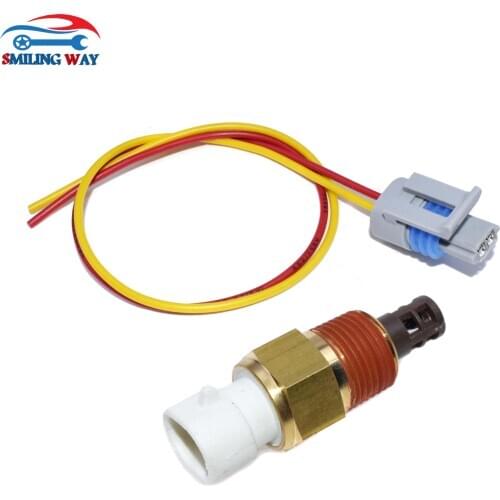 IAT MAT ACT ATS Intake Air Charge Temperature Sensor & Wire Cable Connector For Chevrolet GMC Buick Cadillac Honda Isuzu Pontiac