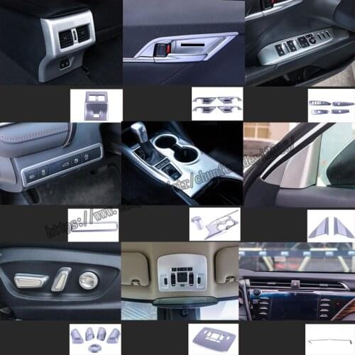 For Toyota Camry 2018-2019 Silver ABS chrome Interior Air outlet decoration cover Trim