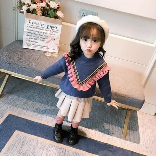 Girls Print T-shirt Autumn Winter Children Toddler Clothing Baby Cotton Bat Sleeves Casual Round Collar Sweet Tops Girl Wear