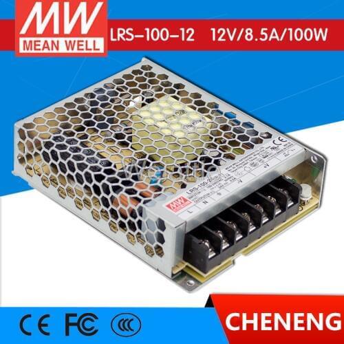 MEAN WELL original LRS-100-12 12V 8.5A meanwell LRS-100 12V 102W Single Output Switching Power Supply