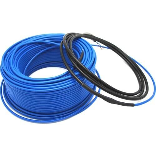 Underfloor Twin Conductor Floor Heating System Electric Heating Cable 20W / m Floor Heating Soil Snow Melting