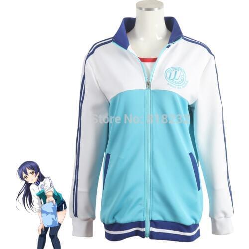Love Live Sonoda Umi Hoodie Sportswear Coat Jacket Suit Uniform Cosplay Costumes