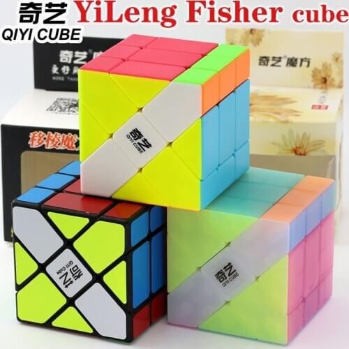Magic cube puzzle QiYi(XMD) YiLeng fisher cube strange shape sprofessional speed cube educational game toys gift