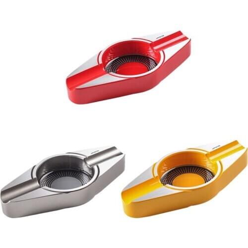Metal Gadgets Cigar Ashtray Simple Design Cigarette Ashtrays Pokcet Tobacco Ash Tray Portable Ashtray For Cigar