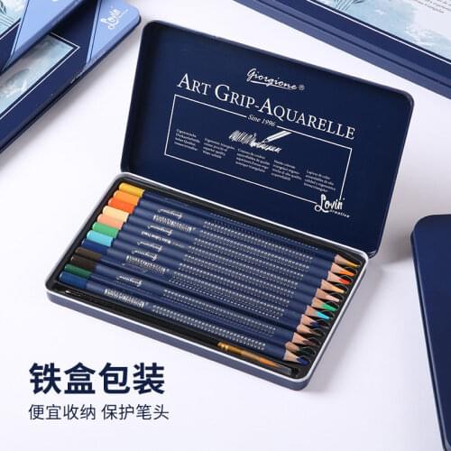 Giorgione72 color water-soluble color pencil set professional art supplies bold pen core triangle penholder colored pencils