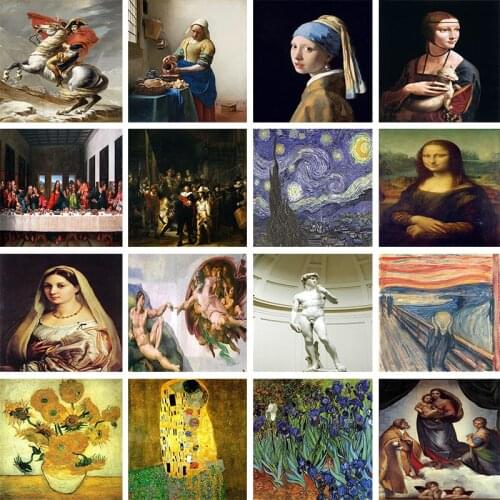 DUTEY DIY 5D Diamond Painting The Most Famous Series Of Oil Paintings In The World Cross Stitch Kit Full Drill Embroidery Mosaic