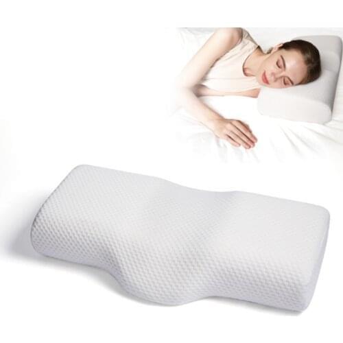 Orthopedic Latex Magnetic 50*30CM White Color Neck Pillow Slow Rebound Memory Foam Pillow Cervical Health Care Pain Release