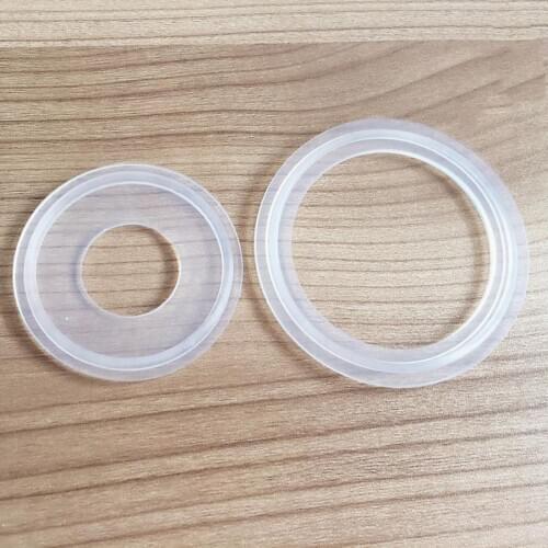 Fit 1/2" Pipe OD x 0.5" Tri Clamp Sanitary Transparent Silicon Sealing Gasket Strip Homebrew For Diopter Ferule