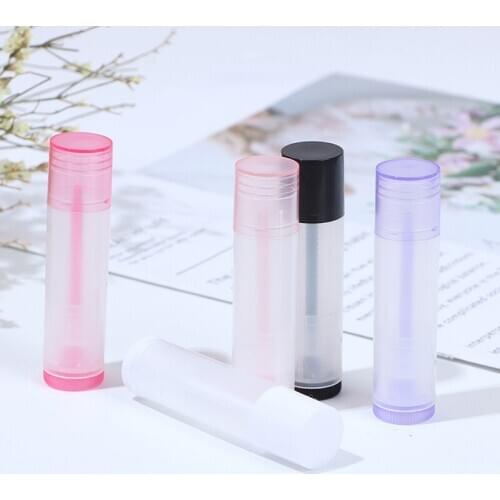 5Pcs/lot 5ml Empty Lip Gloss Bottle Cap DIY Plastic Lipgloss Tube Beauty Cosmetic Packing Container Wholesale