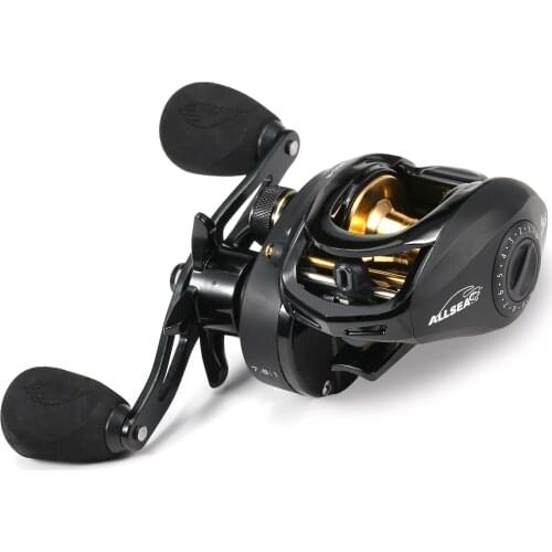 12+1 Ball Bearings Baitcasting Fishing Reel with Deep Shallow Spools 7.8:1 Gear Ratio Fishing Bait Casting Reel Fishing Tackle