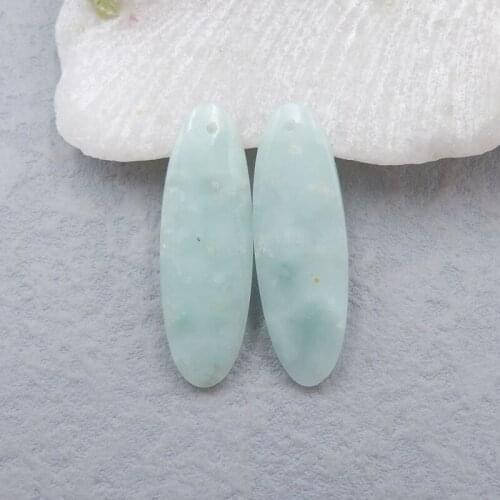Handmade Jewelry Onyx Earring Bead Jewelry Gift Gem Customized Gemstone 35x11x5mm 6g