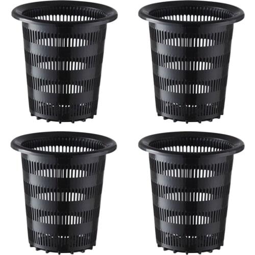 4Pcs 16 X 15 X 15cm Height Mesh Pot Net Cup Planting Basket Hydroponic Plant Grow Garden Garden Tools NJ80602