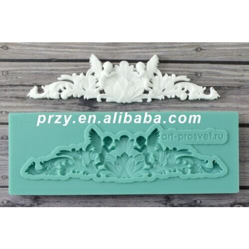 Silicone Mold Decorative Angels Crafts Decorating Fondant Silicone Mold Moulds Silicone Rubber CIQ,FDA,LFGB,CE / EU PRZY 001