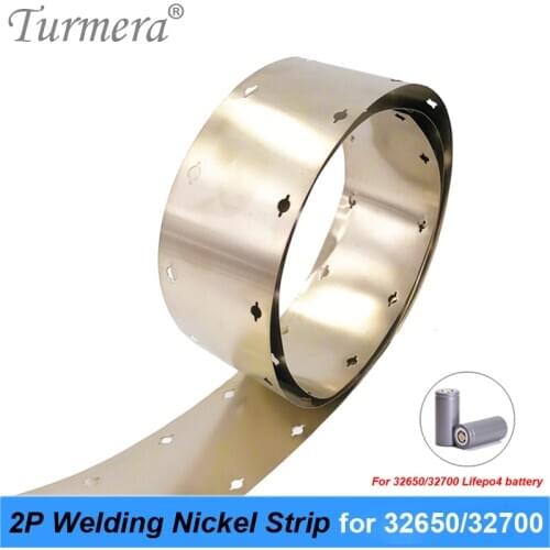 Welding Nickel 0.15mm*44mm 32650 32700 2P for Lifepo4 Battery Nickel Strip with Screw Hole Use 32650 32700 Lifepo4 Battery Pack