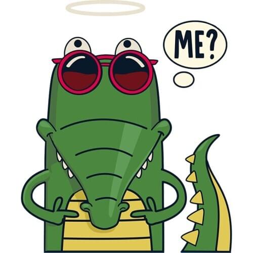 Three Ratels C545 Funny alligator car Window Sticker home decoration accessories for living room