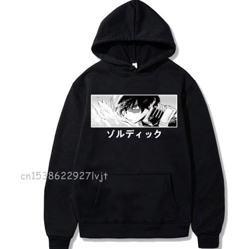 Japanese Anime My Hero Academia Hoodie Men Women Shoto Todoroki Costume Sweatshirt Hip Hop Hoodie men hoodie