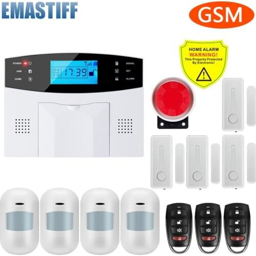 Smart GSM Home Security Alarm System 433MHz Wireless Burglar Alarm Kit Works With APP Remote Control