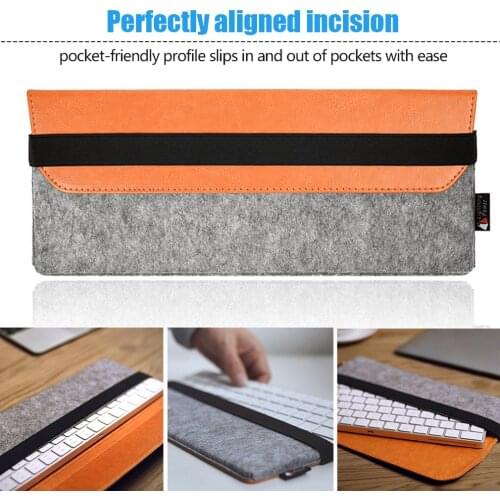 Protective Storage Case Shell Bag For Apple Magic Trackpad PU Leather Pouch Soft Sleeve keyboard For Apple Magic Trackpad