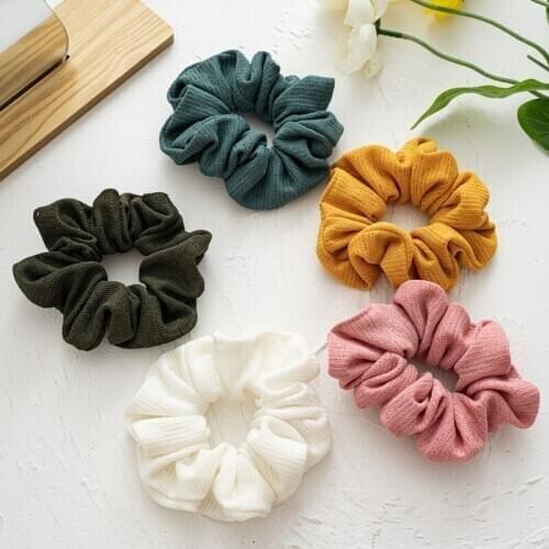 Womens Hair Scarf Scrunchies Ponytail Holder Head Bows Elastic Hair Ties Ring