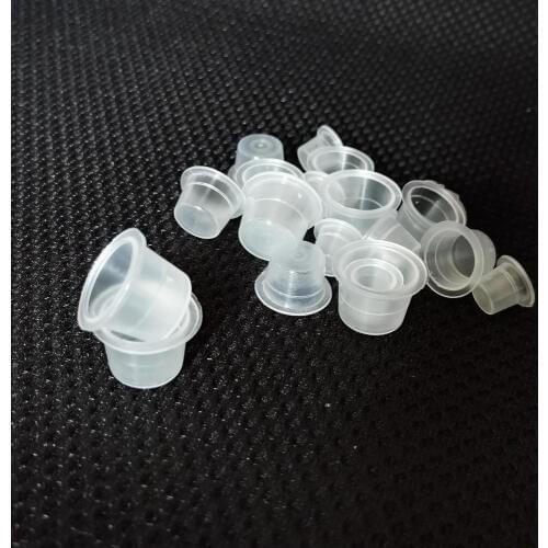 100pcs Microblading Pigment Ink Cups Caps Permanent Makeup Tattoo Medium Holder