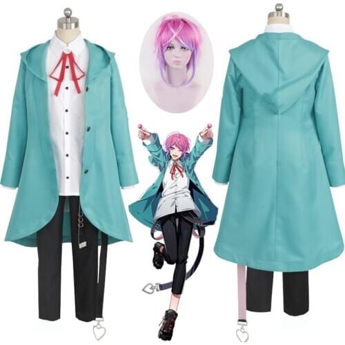 2020 Divisie Battle of Rap Hypnose Microphone Amemura Ramuda Cosplay Kostuum Uniformen Past Suits Volledige Set wig