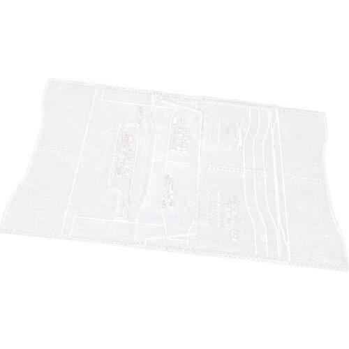 4pcs Clear Acrylic Template Set Leather Craft Pattern DIY Long Wallet Tool