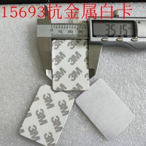50*35mm ISO15693 I Code X Chip anti metal stickers with 3M glue 10pcs/Lot