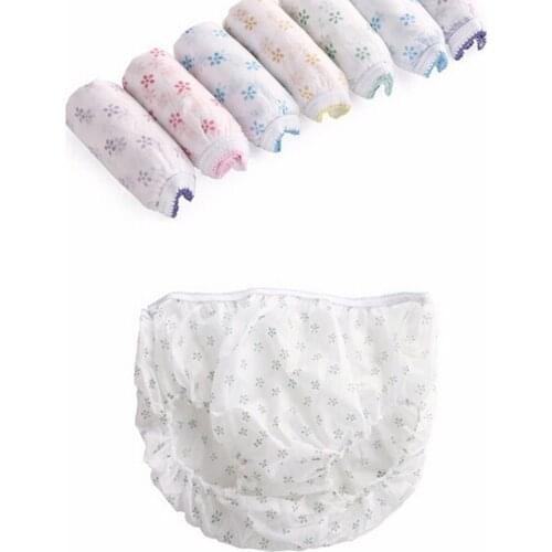 7PCS Cotton Pregnant Briefs Sterilized Disposable Underwear Travel Panties Clean Intimate Prenatal Postpartum Paper Underpants