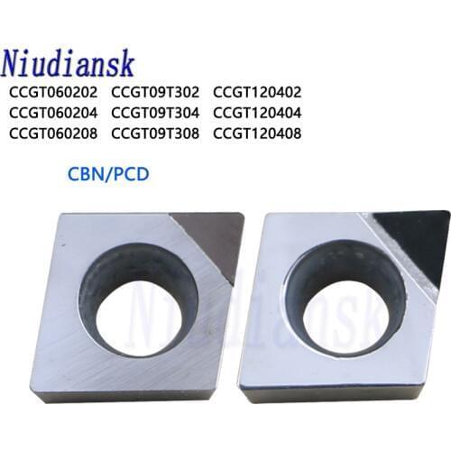CCGT060204 CCGT060208 CCGT09T302 CCGT09T304 CCGT120404 CBN PCD Diamond Inserts Internal Turning Tool CNC Lathe Tool Blade