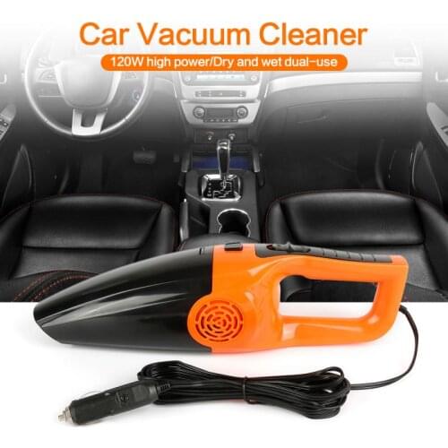 12V 120W Car Wired Vacuum Cleaner Three Colors Strong Steam Wet Dry Dual-use Home Car Dust Collector Automobiles Vacuum Cleaner