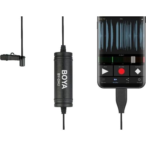 BOYA BY-DM2 Digital Lavalier Microphone Type C interface For Android Huawei