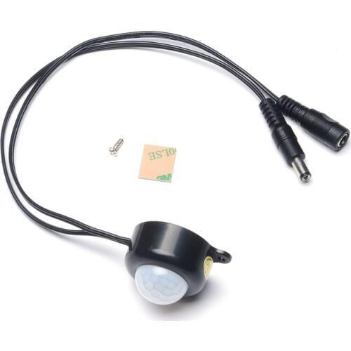 DC5V-24V 5A PIR Body Infrared Motion Sensor Detector Control Photosensitive Sensor Switch for LED Strip Light DC Connector