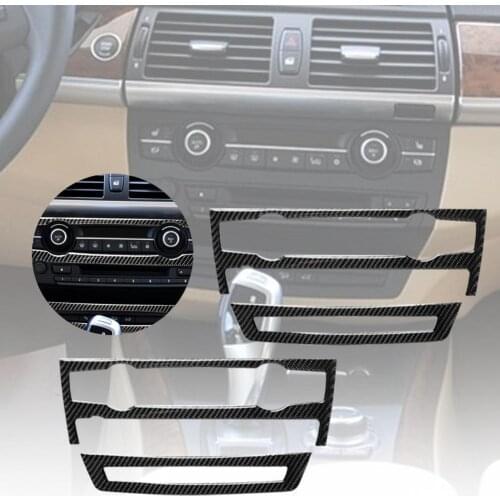 Car Moulding Decoration Flexible Strips Interior Car Air Conditioner Outlet Sticker For BMW E70 X5 (2008-2013) E71 X6(2009-2014)