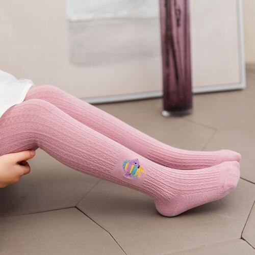Children kids cute fish embroidery pantyhose stocking cotton female baby tights girls spring autumn 1-5-9 kids tights