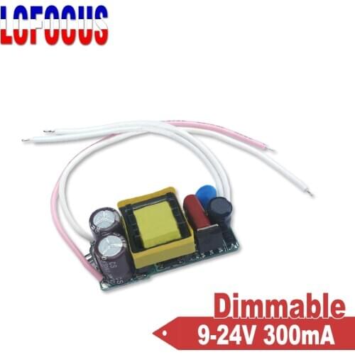 Dimmable LED Driver 3-7x1W Dimming 3 4 5 6 7 W Watt 300mA 9-24V Lighting Transformers For DIY 3W 4W 5W 6W 7W Light Lamps Bulbs
