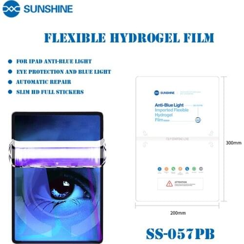 SUNSHINE SS-057P SS-057PB Hydrogel Film Front Rear Film For IPad Tablet Protective SS-890C Cutting Machine Back Cover Grade A